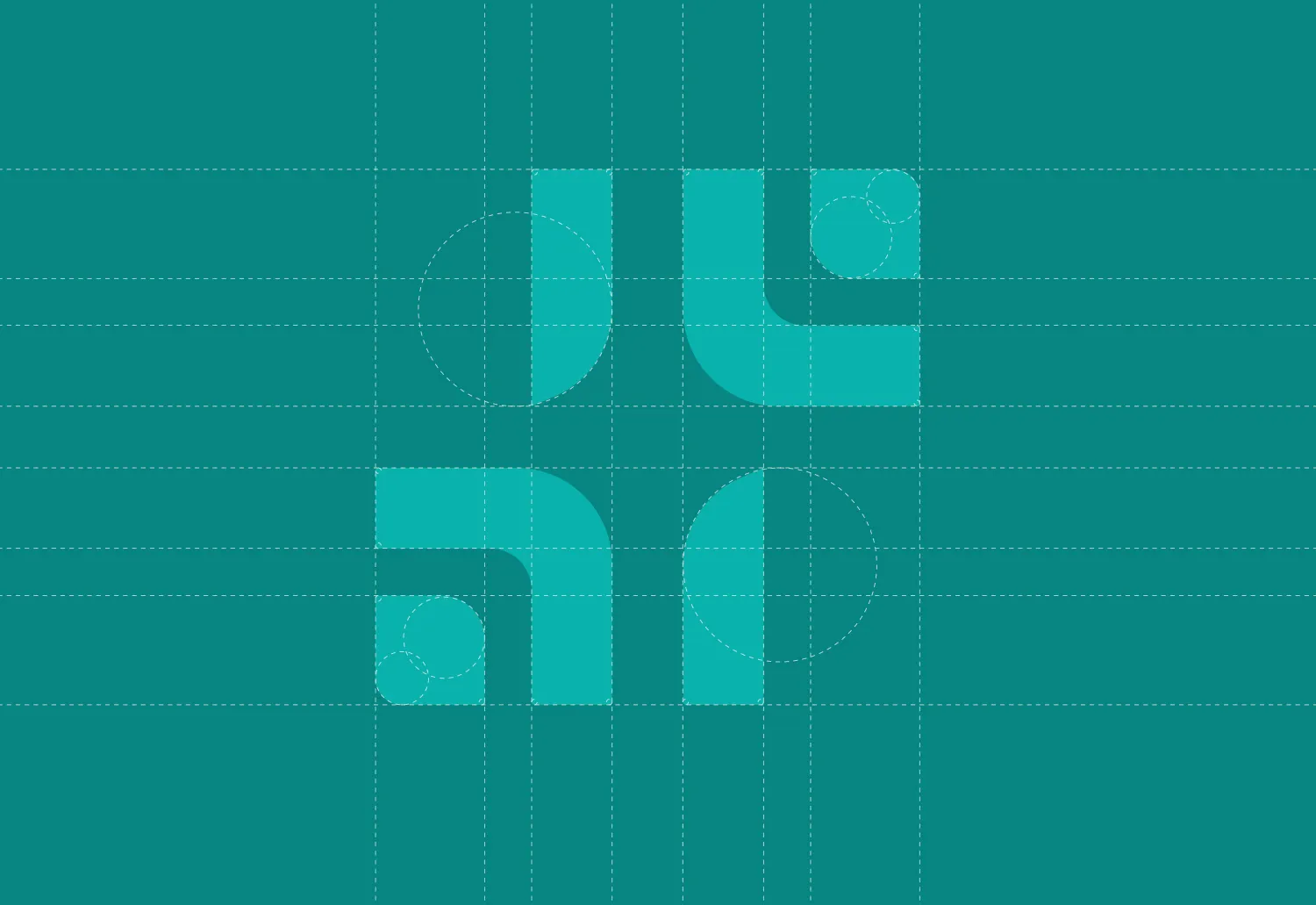 Kvela mark construction grid with guide circles