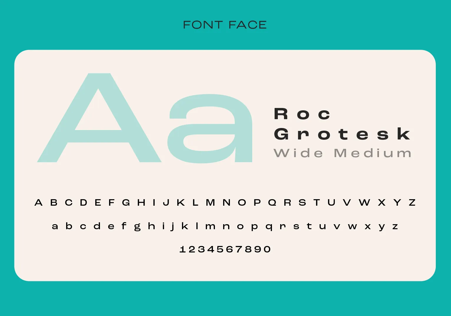 Roc Grotesk Wide Medium specimen