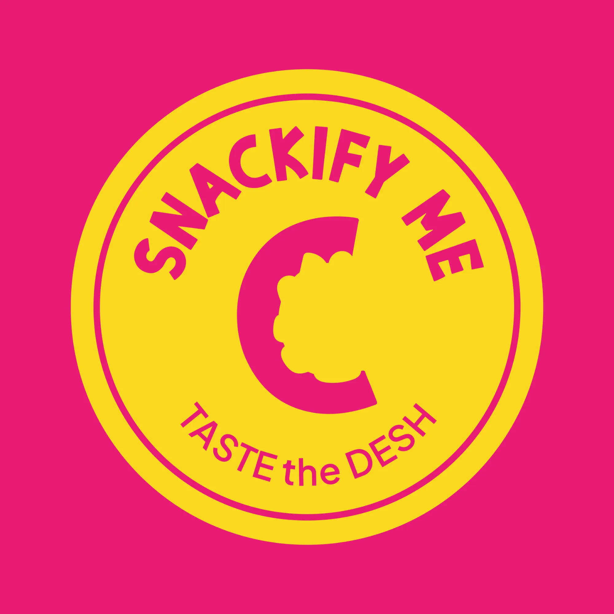 Snackify Me seal on pink