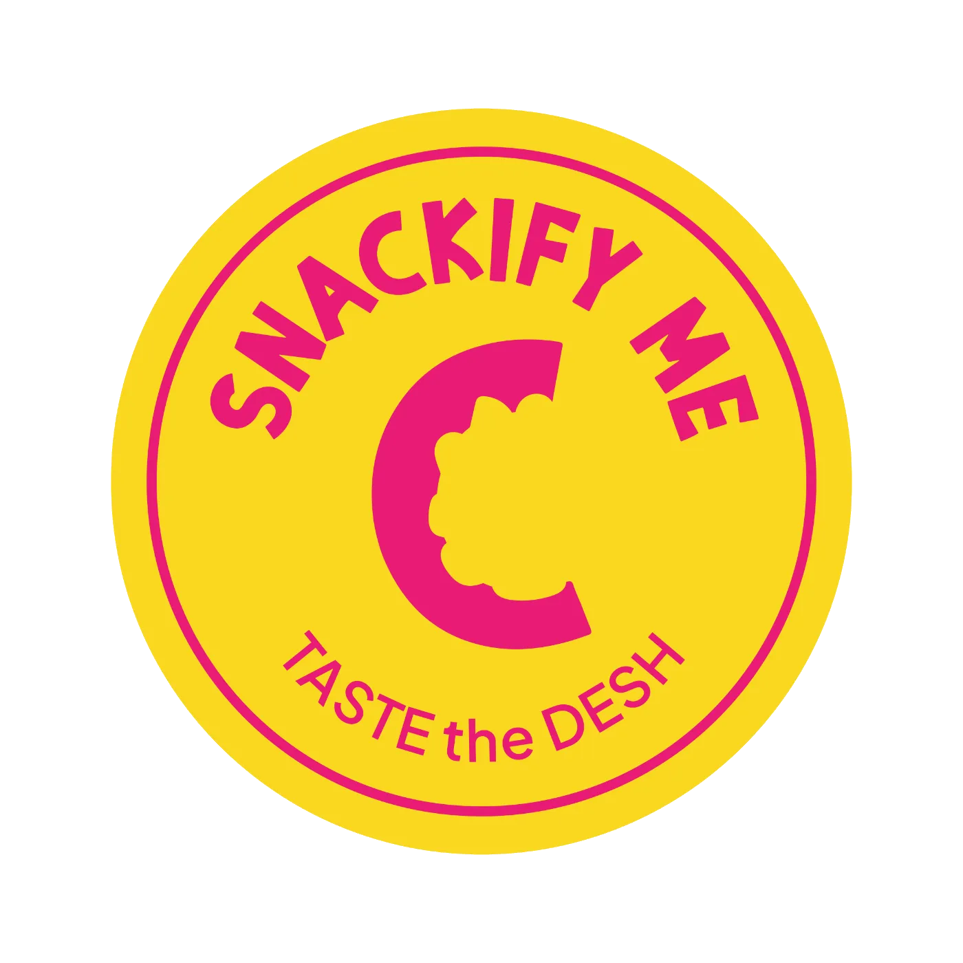 Snackify Me seal, yellow